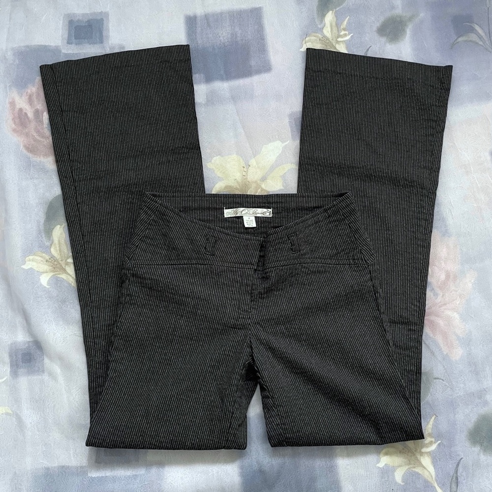 Vintage low rise pinstriped pants